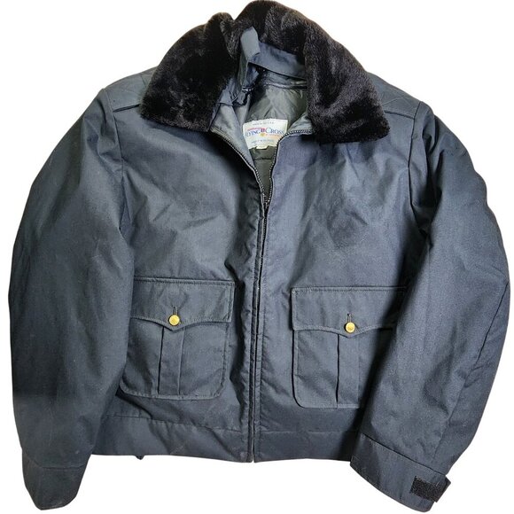 Flying Cross Vintage Police Jacket With Faux Fur Collar, Men's 46R - Picture 14 of 14